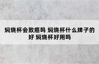 焖烧杯会致癌吗 焖烧杯什么牌子的好 焖烧杯好用吗